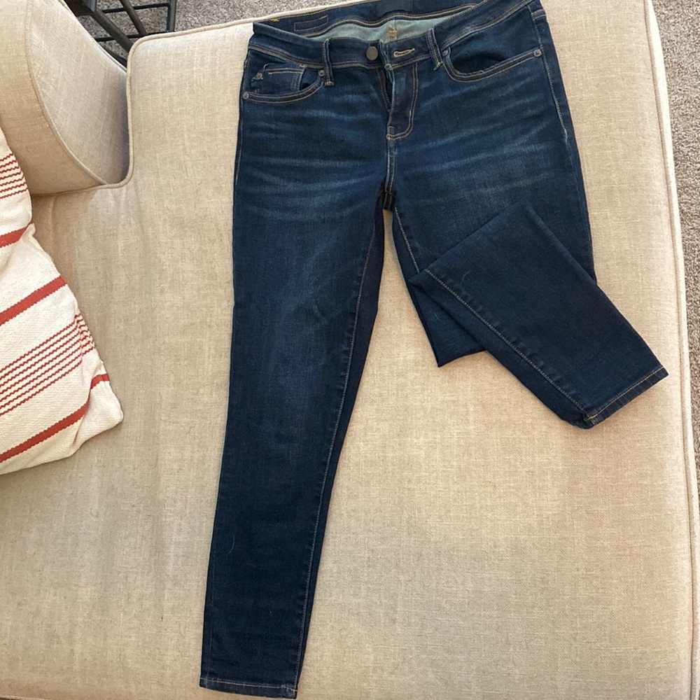 Buckle Black ankle skinny jeans